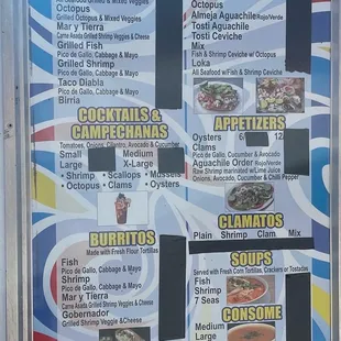 the menu