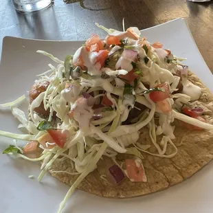 Fried fish taco