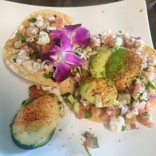 Shrimp Ceviche Tostada