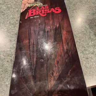 Drink menu