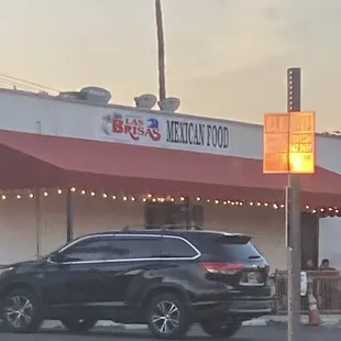 outside