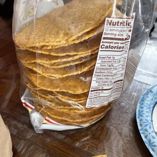 Extra tostadas (I did order half tray of ceviche)