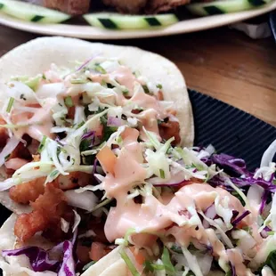 Tacos de camarón