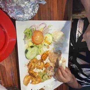 Camarones a la plancha