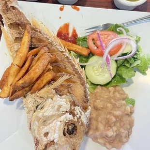 Huachinango and mix fajitas