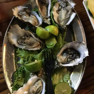 Fresh oysters! With limes never lemons yes!