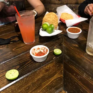 mexican food and drinks