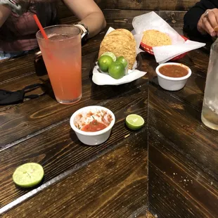 mexican food and drinks