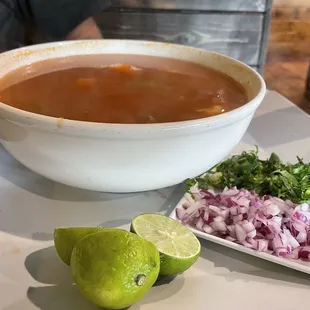 Caldo de camarón
