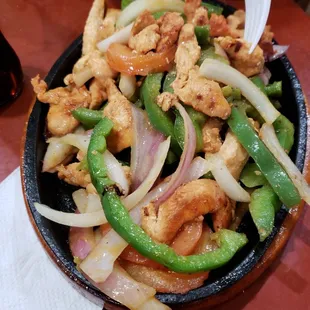 Chicken fajitas