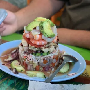 a plate of food
