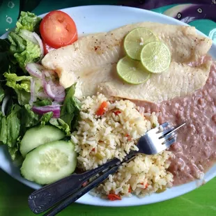 Delicious fish plate