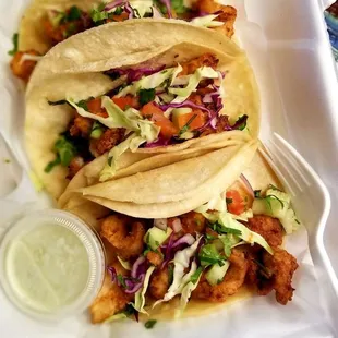 Fish tacos to go..