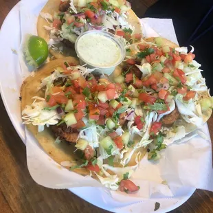 Shrimp Tacos Plate