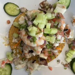 Tostada mixta