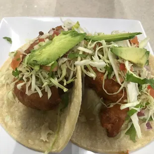 BREADED SHRIMP TACOS