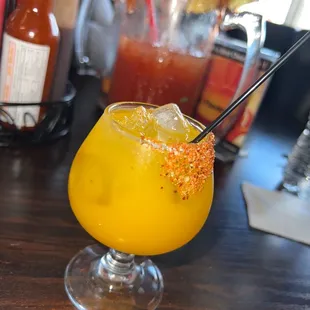Mango margarita shot