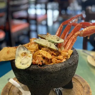 a bowl of food on a plate