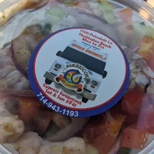 Ceviche de camarones