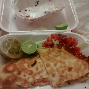 Fried Shrimp Quesadilla