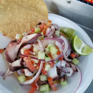 Tostada Camaron Cocido