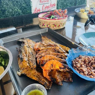 Pescado zarandeado ( whole grilled red snapper)