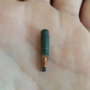 Found this in my menudo after I bit in to it. Waitress did not care and still charged my plate. Amazing this place can stay open.