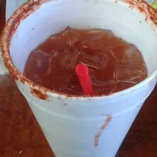 Michelada, one of the best I tried