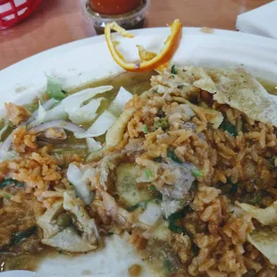 Chile Verde burrito. Yeah right.