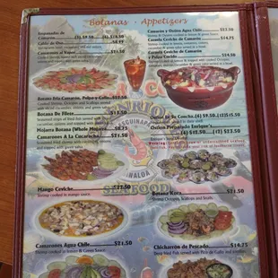 Page 1 of Menu