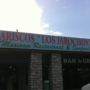 the front of the restaurant