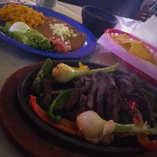 Sizzling fajitas