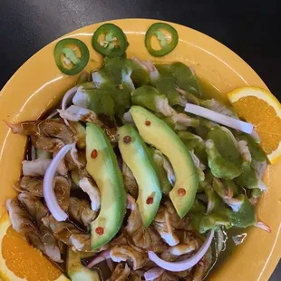 Aguachiles Verde Y Negro fire .