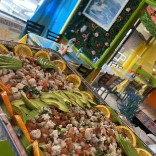 Charola de camarón grande