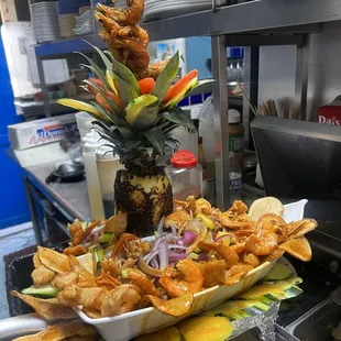 interior, fish and chips