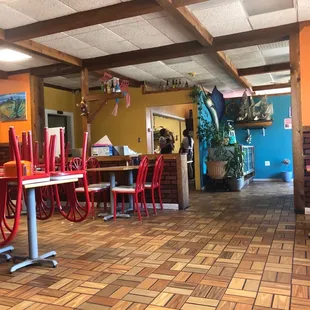 Social distancing in place