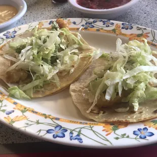 Fried Fish tacos! Deli!