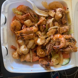Grilled seafood