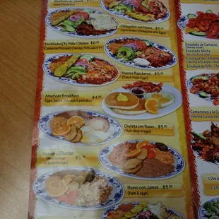 ramen and noodles, menu