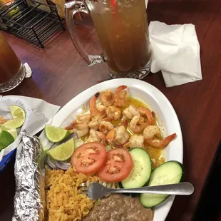 Camarones al mojo del ajo