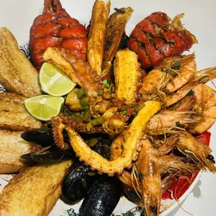 paella, food
