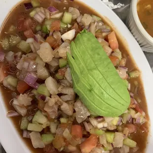 Ceviche de pescado.