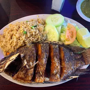 Fried tilapia