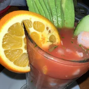 Shrimp &amp; pulpo Coctel