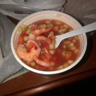 Shrimp Cocktail. Mines better, however 5 star for the freshness!