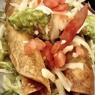 2 taquitos, crisp &amp; tasty.