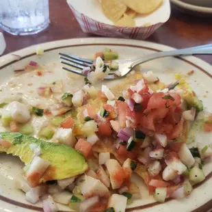 Sorry i was hungry.hahah it was a fish tostada