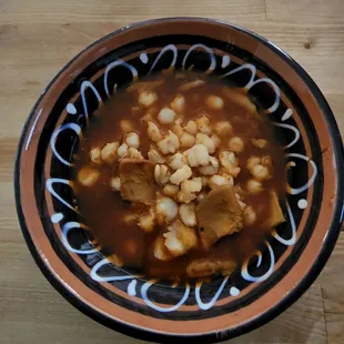 a bowl of beans and meat