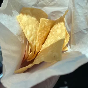Tortilla Chips, warm, fresh and addicting
