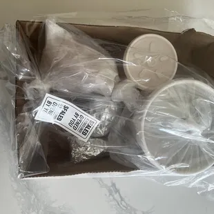 Sealed packaging, no spills.